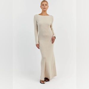 DISSH NWT Aria Stone Knit Sleeved MIDI Dress